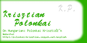 krisztian polonkai business card